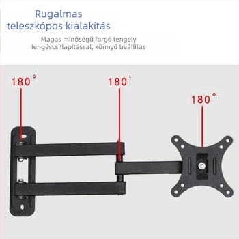 X100 falra szerelhető TV/monitor tartó – mechanikus állítás, max 5 kg teherbírás, falra szerelhető
