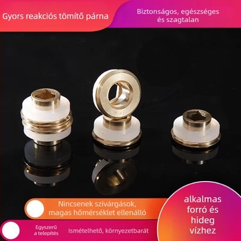 Sárgaréz tömítőgyűrű háromszögcsaphoz — gyors 4-pontos beépítés, tömítőszalag nélkül, szivárgásmentes