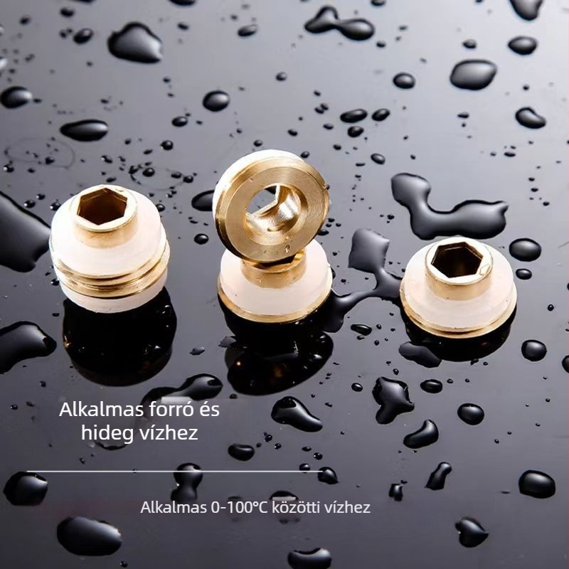 Sárgaréz tömítőgyűrű háromszögcsaphoz — gyors 4-pontos beépítés, tömítőszalag nélkül, szivárgásmentes