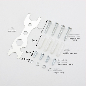 Fali monitorállvány, állítható és forgatható, vastagított hideg-hengerelt acélból, modell F02, számítógép-monitorokhoz