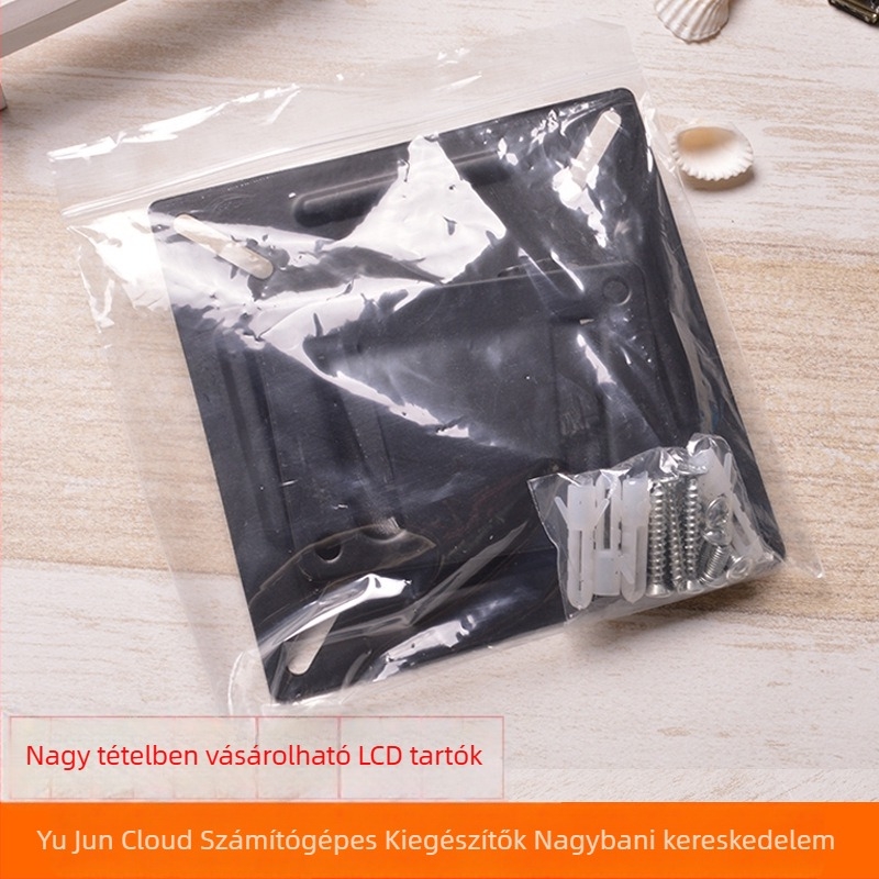 C11 LCD-monitor fali tartó zárnyílással, vas szerkezet, 11–15 kg teherbírás