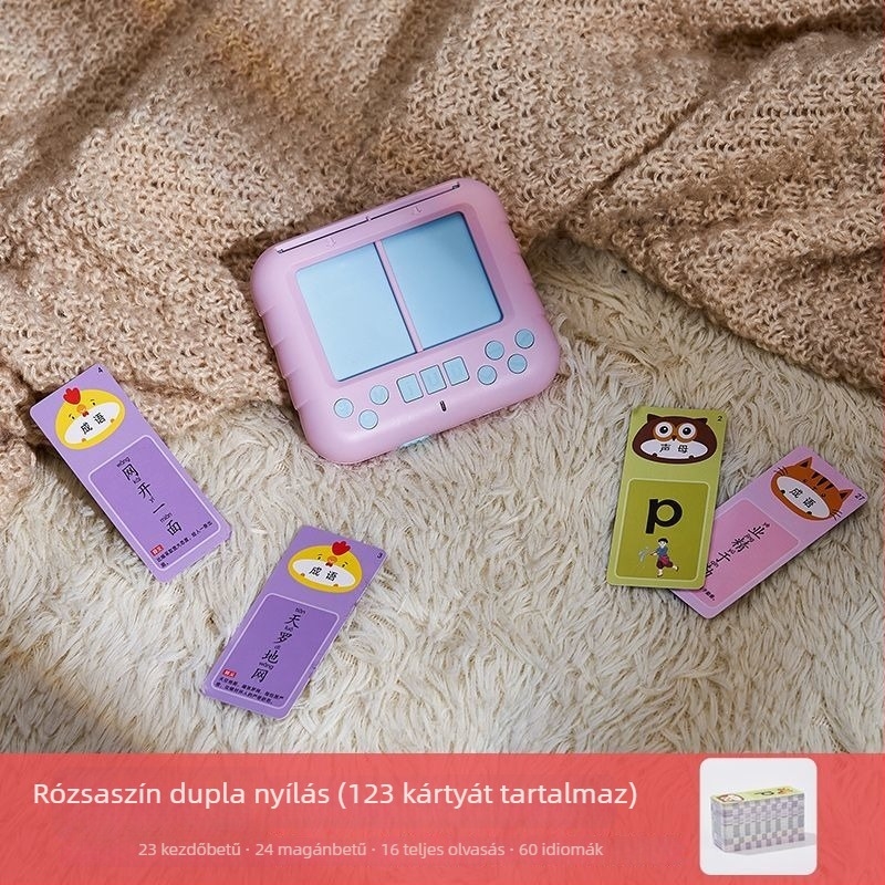 Gyerekeknek szóló tanuló gép — műanyagból, akkumulátoros működés, zenei/hang funkció, 4–6 évesek számára