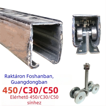 Csúszó ajtó görgő, acél, szórt bevonat felület, cikkszám 450, Chaosheng Industry, modern minimalista stílus