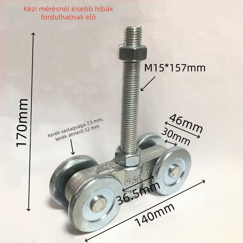 Csúszó ajtó görgő, acél, szórt bevonat felület, cikkszám 450, Chaosheng Industry, modern minimalista stílus