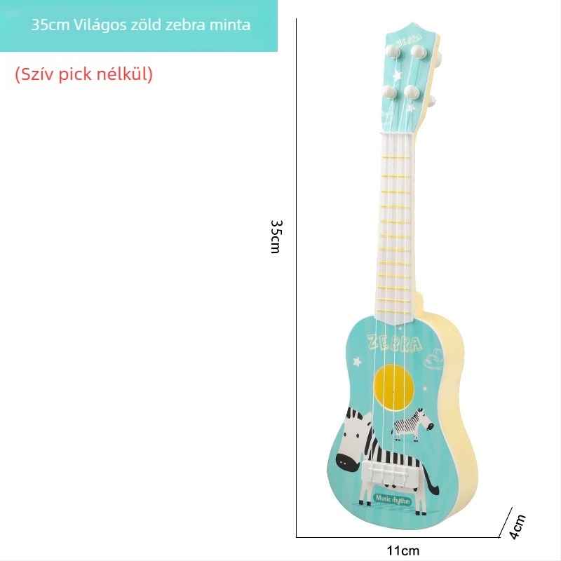 Műanyag mini ukulele gitár játék gyerekeknek 4–6 éveseknek, gitár/basszus kategória, 3C: egyéb játékok 14 éves korig