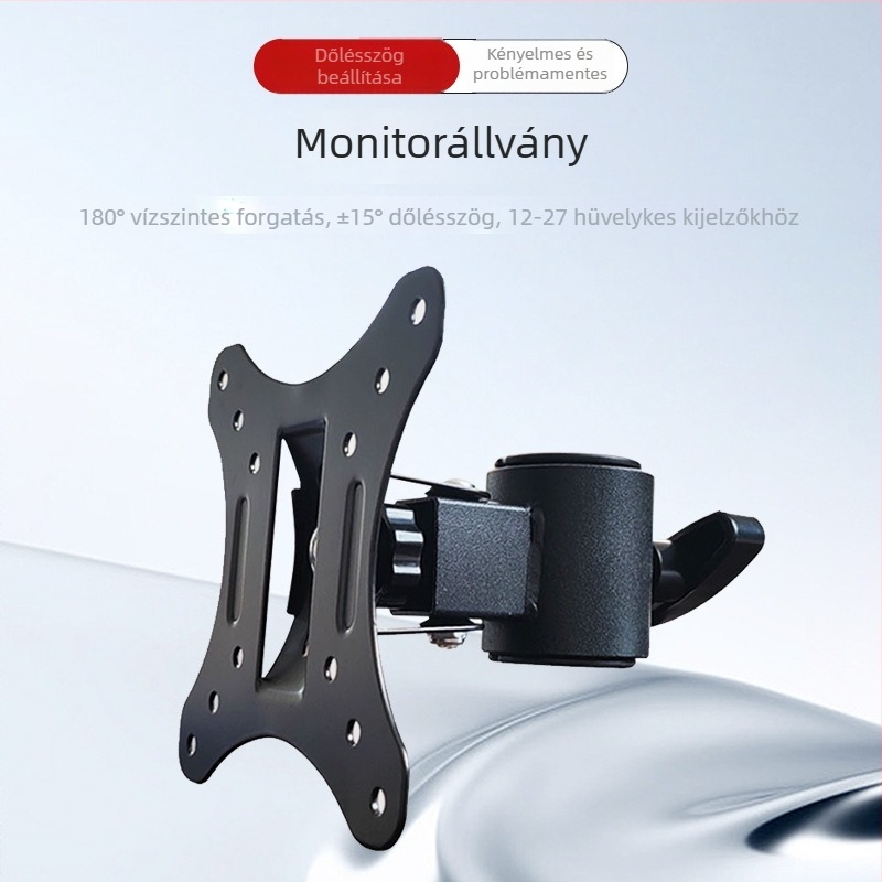 San ciro D01 Teljesen fémből készült falra szerelhető LCD monitor tartó, vízszintes forgatással érintőképernyős kijelzőkhöz, súly 700 g