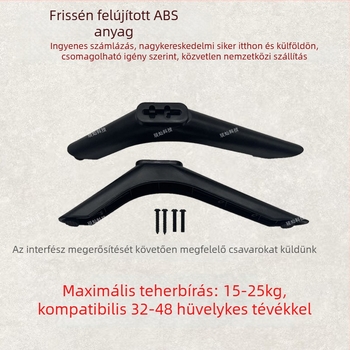 32-43 hüvelykes LCD/Smart TV-hez univerzális asztali TV állvány, fúrás nélküli, ABS/PC/Nylon anyag, csavarokkal