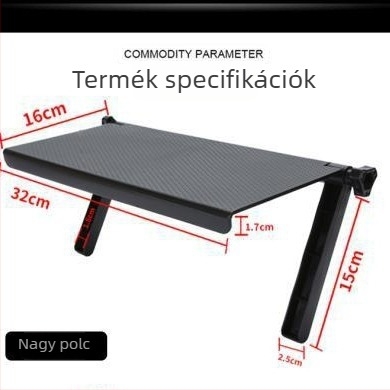 Fali polc televízióhoz és monitorhoz, hely a vezeték nélküli routernek és set-top boxnak, irodai tároló