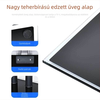 HW-998 kétsz columnos LCD TV alap, mechanikus vezérlés, teherbírás >15 kg