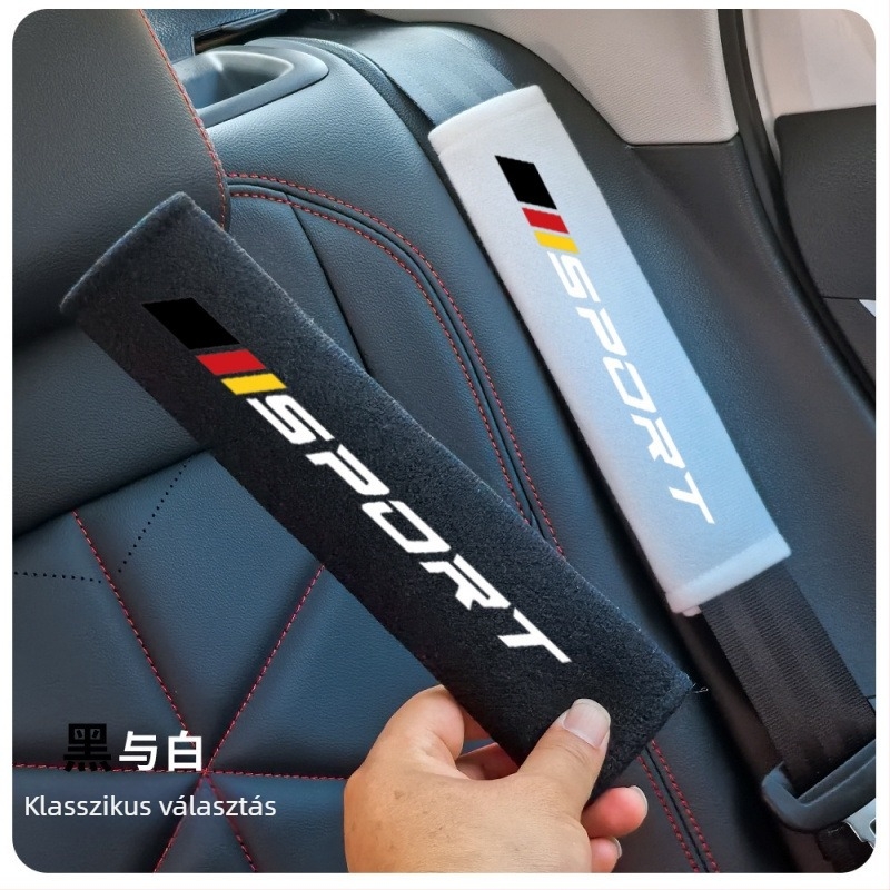 Autóöv vállpárna — velúr, 80 g, testreszabható