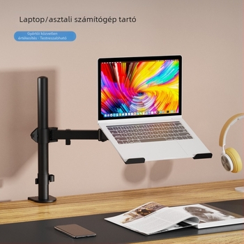Monitor állvány robotkarral, forgó ergonomikus kijelző-emelő asztallal, modell M074-B