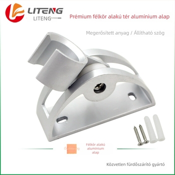 Űr-alumínium félkör alakú állítható zuhanytartó és fúvóka-tartó