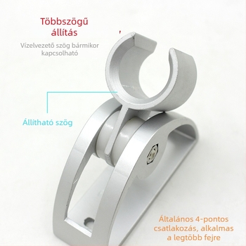 Űr-alumínium félkör alakú állítható zuhanytartó és fúvóka-tartó