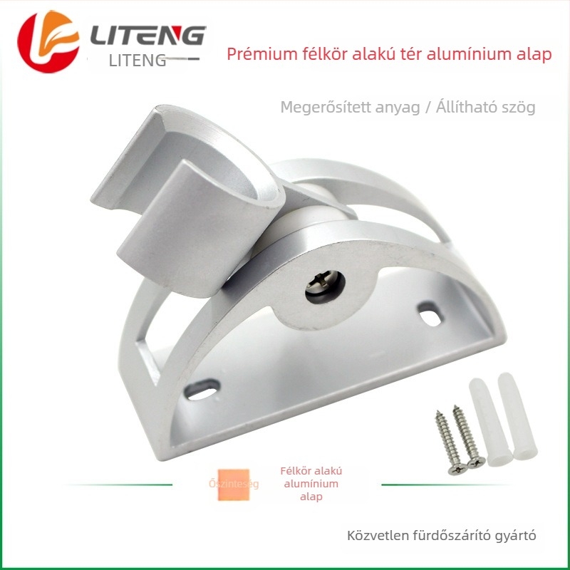 Űr-alumínium félkör alakú állítható zuhanytartó és fúvóka-tartó