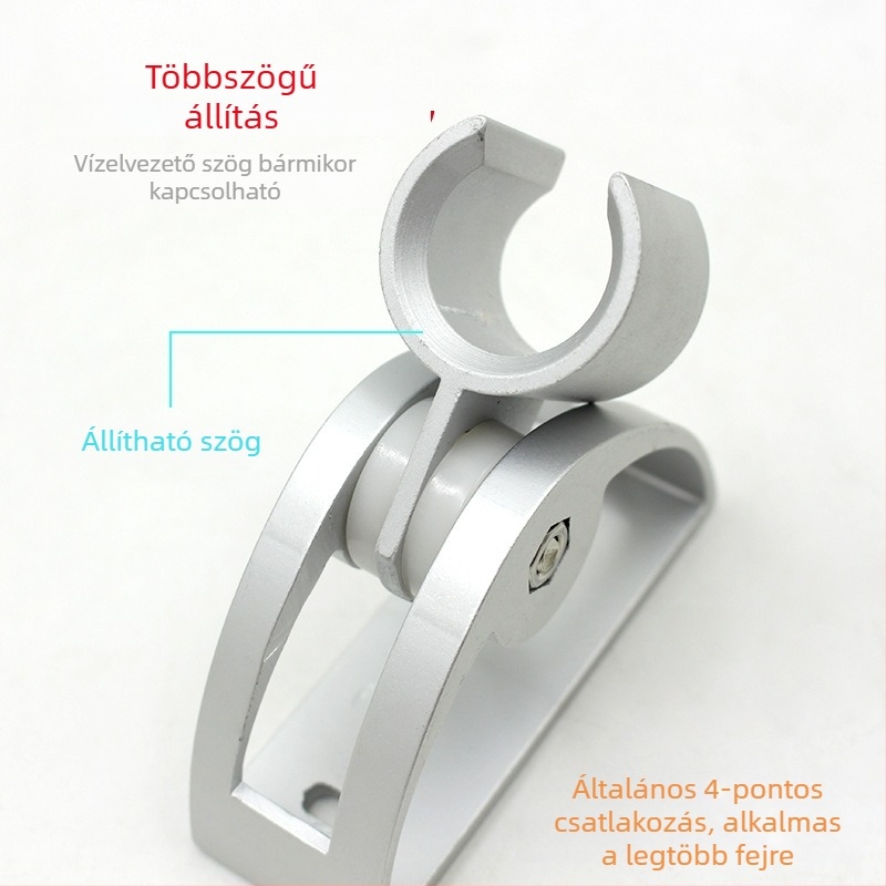 Űr-alumínium félkör alakú állítható zuhanytartó és fúvóka-tartó