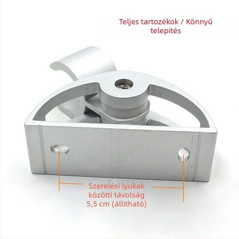 Űr-alumínium félkör alakú állítható zuhanytartó és fúvóka-tartó