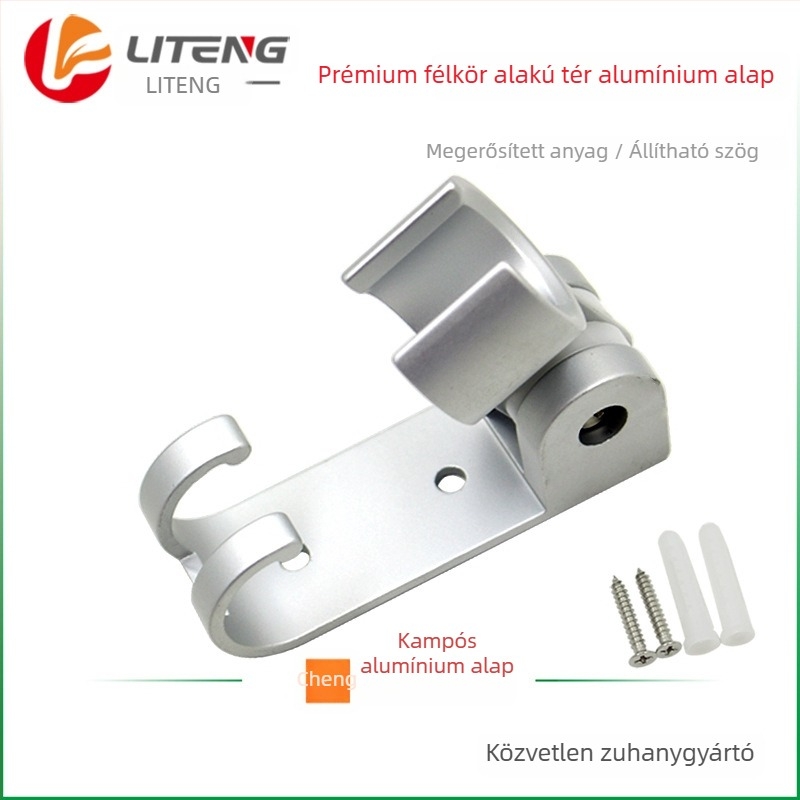 Űr-alumínium félkör alakú állítható zuhanytartó és fúvóka-tartó