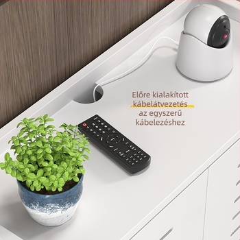 Router tároló állvány PVC-ből, egyszerű modern stílus, padlón álló kivitel, 2 réteg
