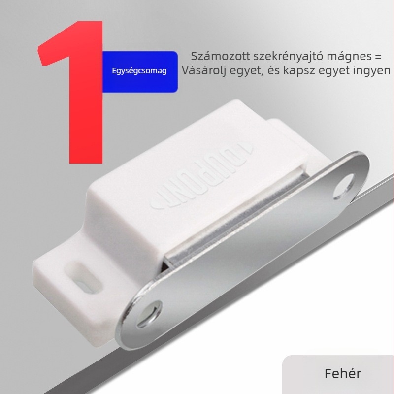 DuPont mágneses ajtóklipsz ruhásszekrényhez, műanyag és fém, modell 92984, modern egyszerű stílus