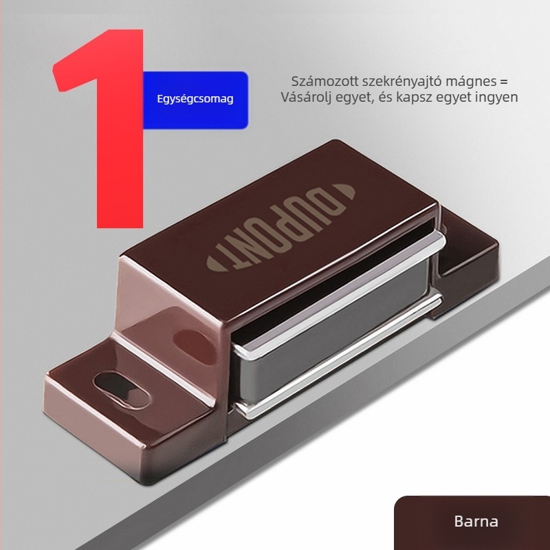 DuPont mágneses ajtóklipsz ruhásszekrényhez, műanyag és fém, modell 92984, modern egyszerű stílus