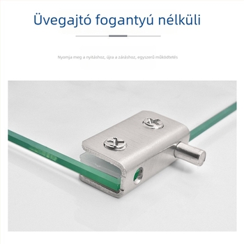 Asabie ajtóütő üvegajtókhoz – műanyag és rozsdamentes acél, láthatatlan visszafordító mechanizmus mágneses rugóval, beltéri használat, modern letisztult stílus, érintéses egy- és kétszeres
