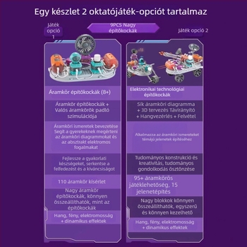 Elektromos áramkör építő blokkok gyerekeknek: oktatási tudományos kísérletek 6–12 éveseknek