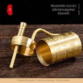 Rézből készült vízipipa – Dixin, kétfunkciós vízszűrő, négyszeres vízcső, otthoni dekoráció