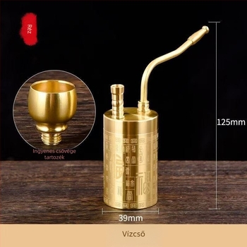 Rézből készült vízipipa – Dixin, kétfunkciós vízszűrő, négyszeres vízcső, otthoni dekoráció