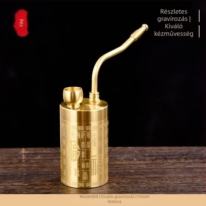 Rézből készült vízipipa – Dixin, kétfunkciós vízszűrő, négyszeres vízcső, otthoni dekoráció