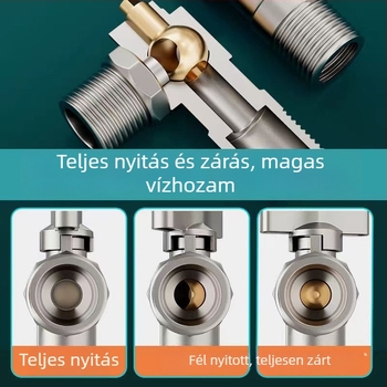 Vízhez való szögletes szelep, kézi működtetés, áramlás-szabályozás