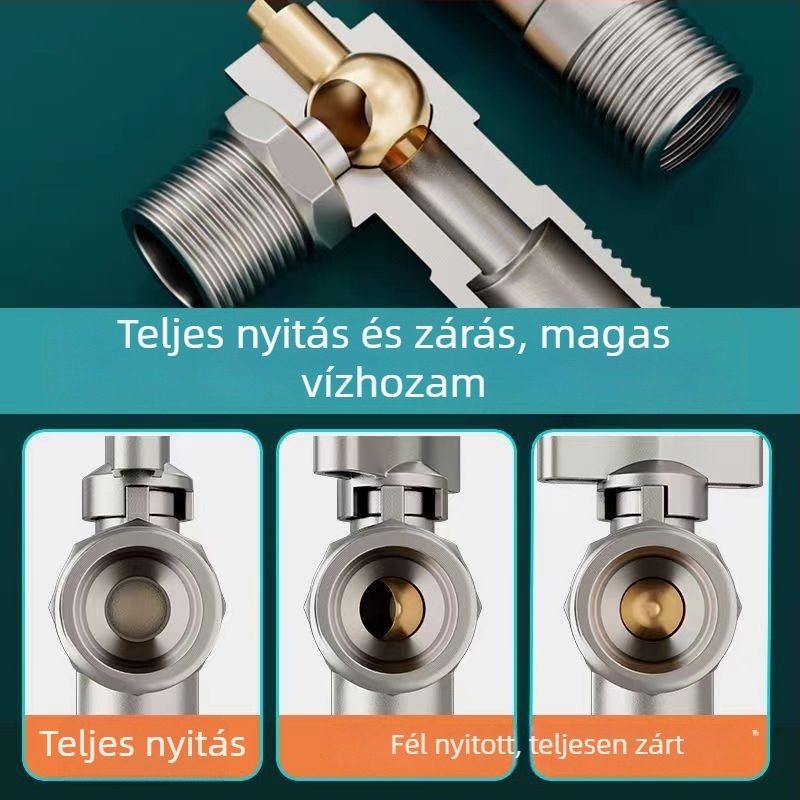 Vízhez való szögletes szelep, kézi működtetés, áramlás-szabályozás