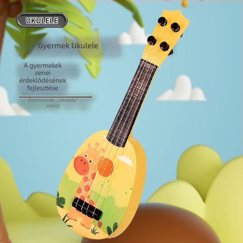 Gyerekeknek szóló rajzfilm ukulele gitár játék – kezdőknek
