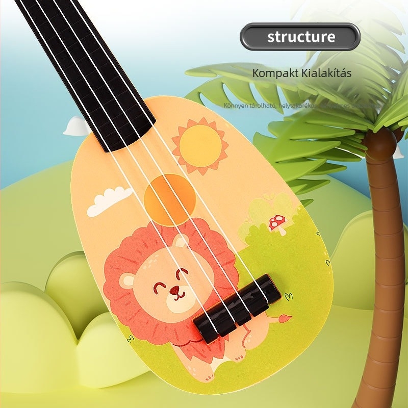 Gyerekeknek szóló rajzfilm ukulele gitár játék – kezdőknek