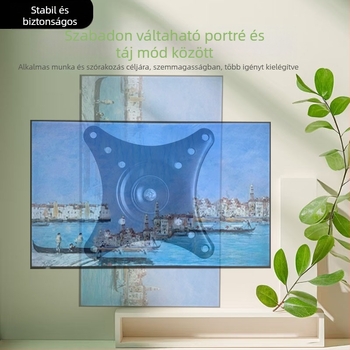 D01X Fali monitorállvány, teljesen fémből, 12–27 hüvelykes kijelzőkhöz, forgó és dönthető, 2025-ös megjelenés