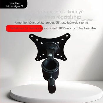 D01X Fali monitorállvány, teljesen fémből, 12–27 hüvelykes kijelzőkhöz, forgó és dönthető, 2025-ös megjelenés