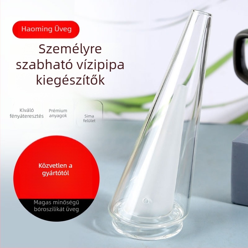 Hao Ming Üveg Hookah cső – modern minimalist design, logó nyomtatás és testreszabás