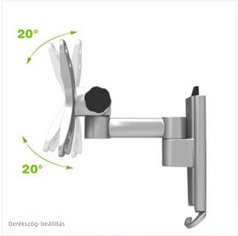 Gibbon L03 falra szerelhető TV tartó alumínium ötvözetből, hajtogatható, teherbírás 18 kg