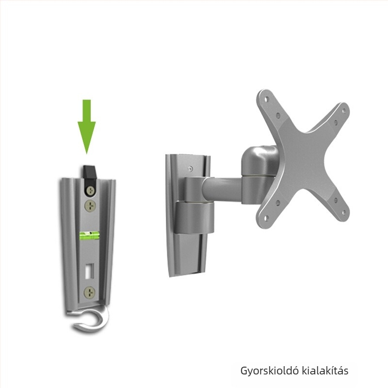 Gibbon L03 falra szerelhető TV tartó alumínium ötvözetből, hajtogatható, teherbírás 18 kg