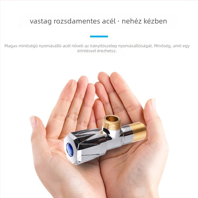 Réz háromszögletű szelep, modell 7011ab, falba épített telepítés, belső átmérő 4 pont, normál nyomás