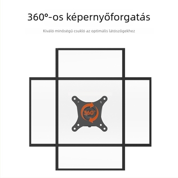 Fali monitorállvány — kompakt és tartós, forgatható és állítható; Anyag: hidegen hengerelt acél; Modell: D13F; Súly: 2000 g