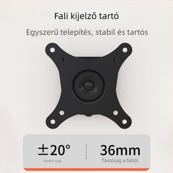 Fali monitorállvány — kompakt és tartós, forgatható és állítható; Anyag: hidegen hengerelt acél; Modell: D13F; Súly: 2000 g