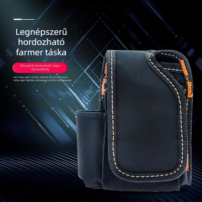 RDA kiegészítők denim tároló táska, hordozható öv-táska, modern minimális dizájn, logó nyomtatás elérhető, testre szabható