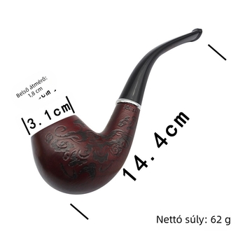 705 gravírozott fa pipája | modern minimalista stílus | Changfeng márka | kód CF705