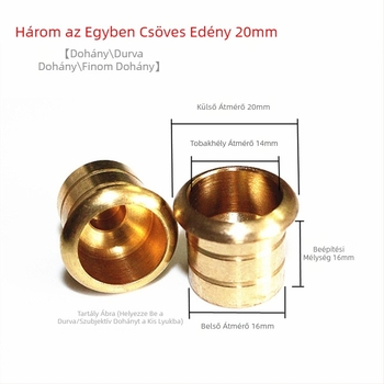 Sárgaréz dohánycső tartozék – 3 az 1-ben, Modell Ydg háromfunkciós, Márka A Willow