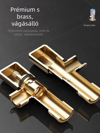 Teljesen rézből készült háromszög alakú vízmelegítő szelep vastagított hosszabbító csatlakozóval és nyolcas alakú szeleppel