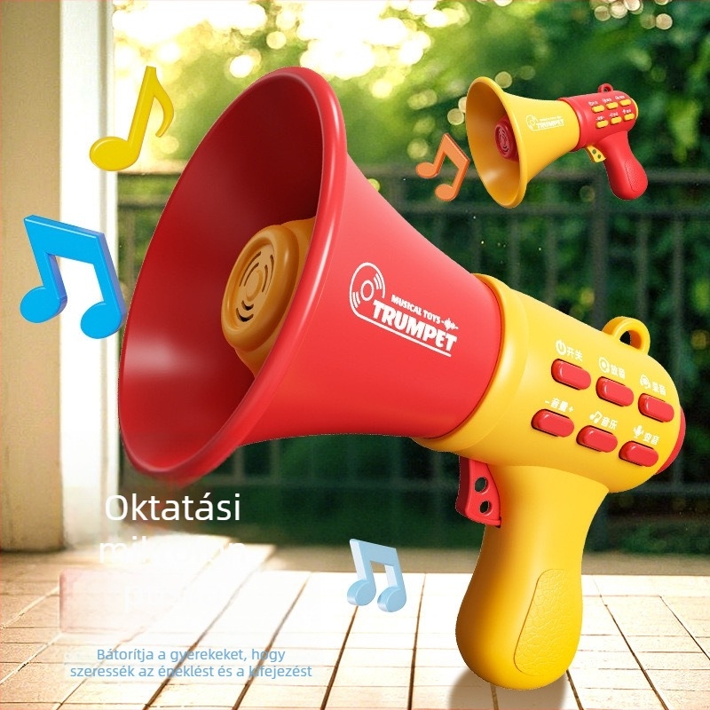 Oktatási célú gyerekeknek szóló hangszóró felvétellel és hangváltoztatással – műanyag játék, interaktív kapaszkodó játék, licencelt magánmárka