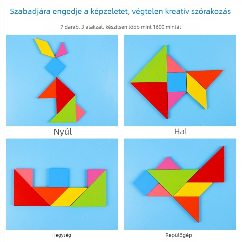 Fa 3D puzzle gyerekeknek, 4–6 éveseknek, PP dobozban