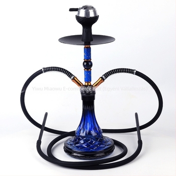 Hookah – dupla cső vízipipa készlet – alumínium test – modern minimalista stílus – határokon átívelő kizárólagos ellátás – logó nyomtatás
