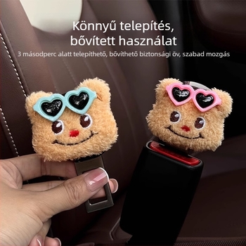 Autóbiztonsági övcsat elülső utas kártyahely és hátsó hosszabbító csatlakozó — DIY plüss