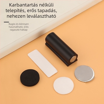 Rúzs alakú lyukmentes mágneses ajtóstop, üvegajtókhoz, automatikus, ultra keskeny, csendes